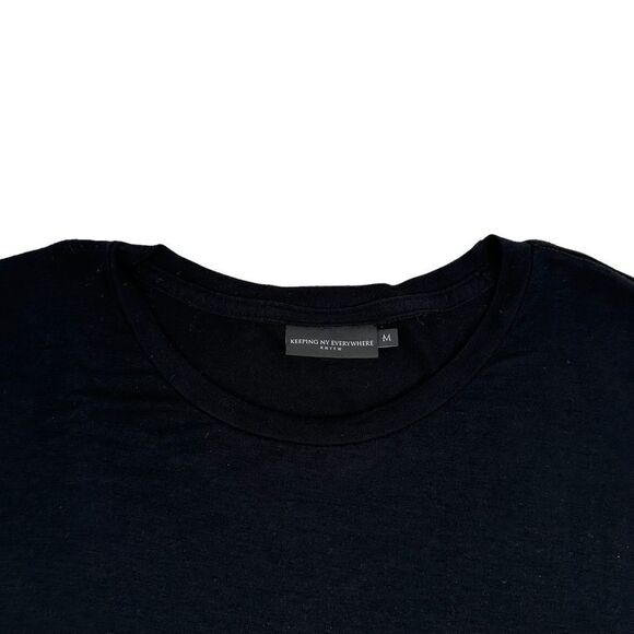 KNYEW Keeping NY Everywhere Basic Black Mens T-Shirt Size M Extended - Picture 3 of 5
